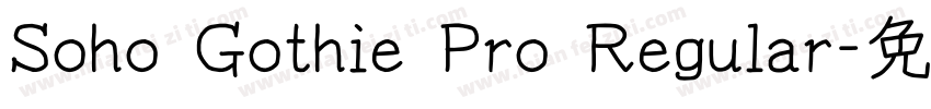 Soho Gothie Pro Regular字体转换